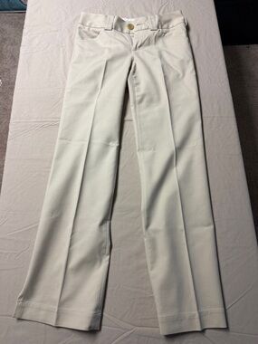 Banana Republic Cream Straight-Leg Women's Dress Pants